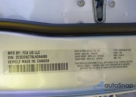 2020 Dodge Charger R/T Rwd from USA, damaged, VIN 02C3CDXCT9LH24489